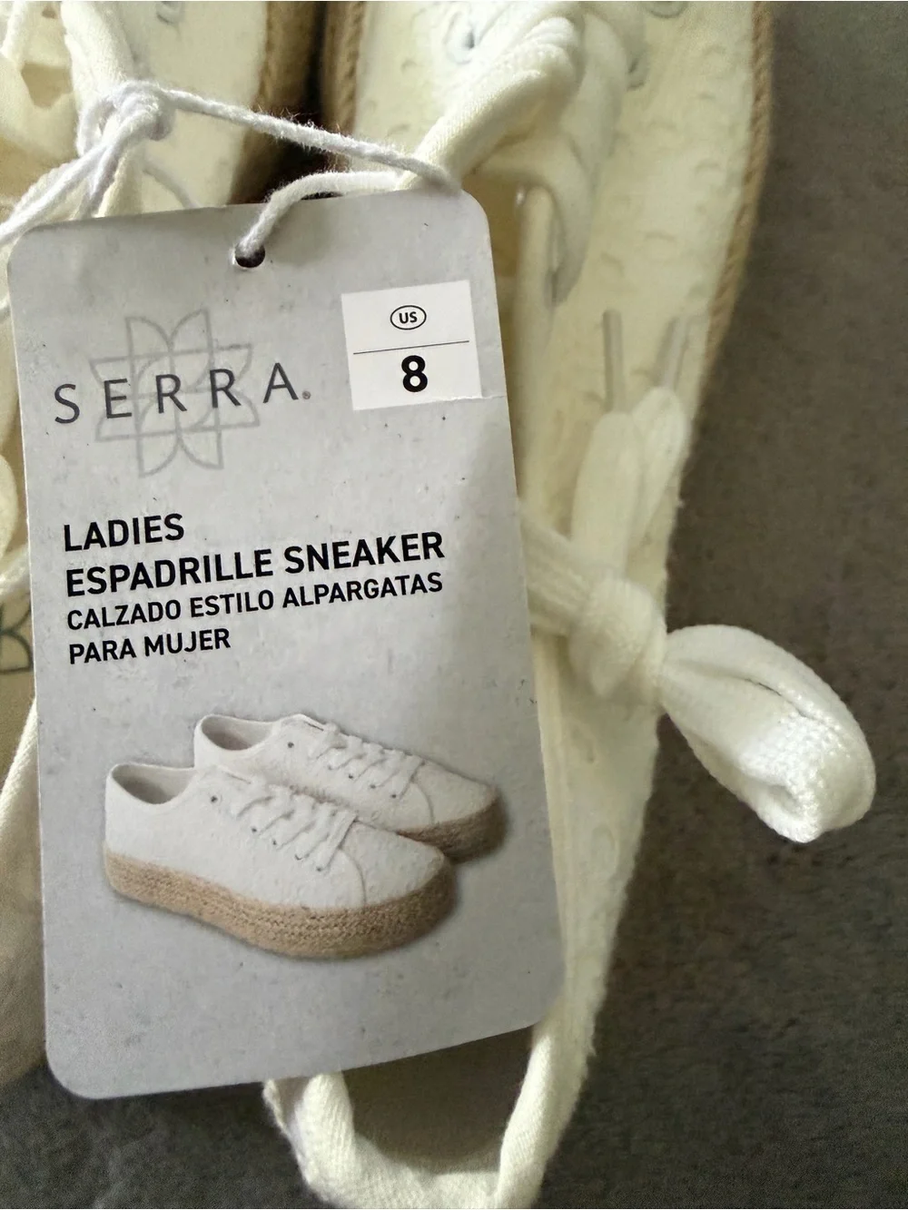 Serra Cream Lace-Up Espadrille Sneaker